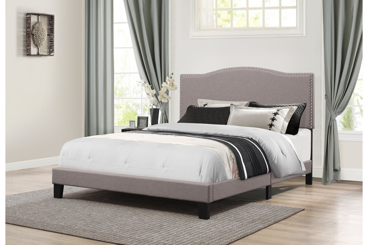 Mendez upholstered deals panel standard bed